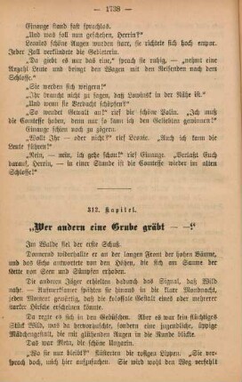 312. Kapitel. "Wer andern eine Grube gräbt - -!"