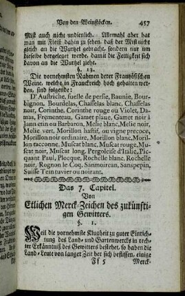 Das 7. Capitel. Von Etlichen Merck-Zeichen des zukünftigen Gewitters.