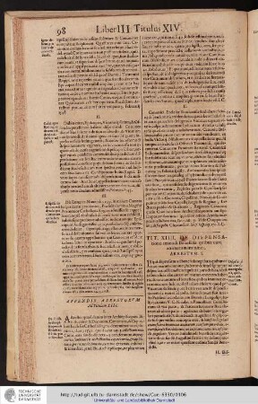Liber III. Titulus XIIII.