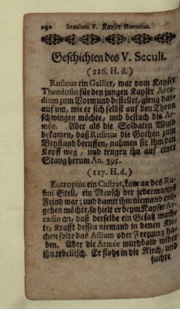 Geschichten des V. Seculi