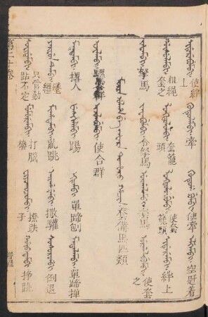 Morin ulha be jafara tohoro hacin = 套備馬匹類