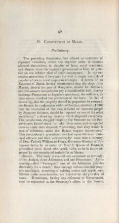 II. Constitution of Macao