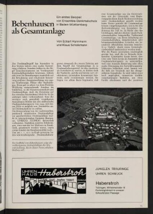 75-77, Bebenhausen als Gesamtanlage