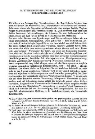 IV. Typisierung und Zielvorstellungen der Bewährungshelfer