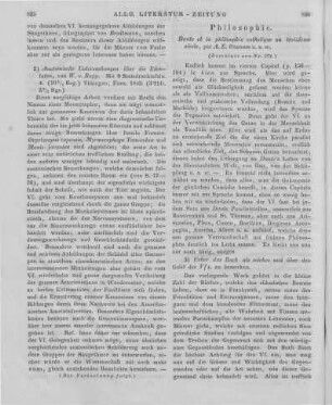 Ozanam, A. F.: Dante et la Philosophie Catholique au treizième siècle. Paris: Périsse 1839 (Beschluss von Nr. 272)