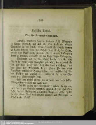 Zwölftes Capitel. Die Geistererscheinungen