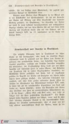 Fremdherrschaft und Anarchie in Deutschland