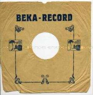 Beka-Record Plattenhülle