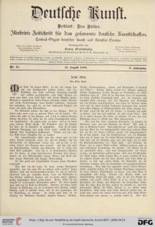 Nr. 21 (15. August 1898)