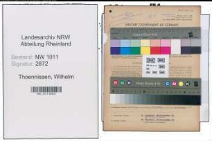 Entnazifizierung Wilhelm Thoennissen , geb. 24.07.1897 (Lederhaendler)