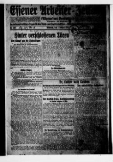 Essener Arbeiter-Zeitung. 1919-1926