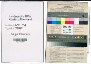 Entnazifizierung Elisabeth Frings , geb. 01.02.1903 (Postbeamtin)