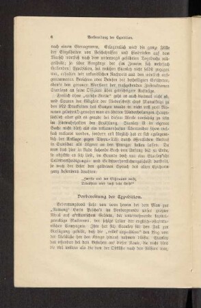 Vorbereitung der Expedition.
