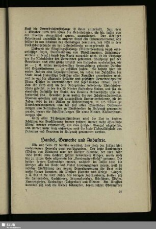 Handel, Gewerbe und Industrie