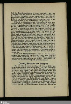 Handel, Gewerbe und Industrie