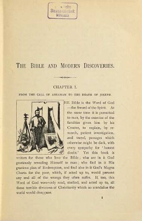The Bible and Modern Discoveries : With Map and Illustrations