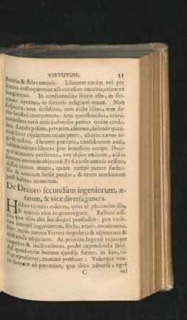 De Decoro secundum ingeniorum, aetatum, & vitae diversa genera.