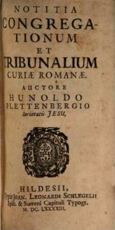 Notitia Congregationum Et Tribunalium Curiæ Romanæ