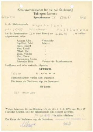 Geiger, Gregor