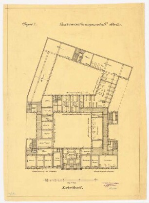 Landesversicherungsanstalt, Berlin Projekt 1: Grundriss 2.OG