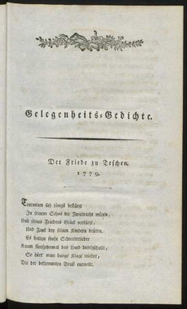 Gelegenheits-Gedichte