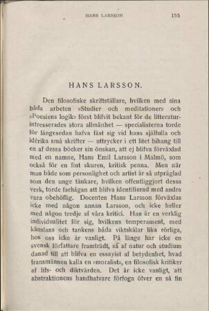 Hans Larsson.