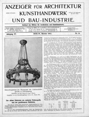 Nr. 10, Oktober 1912