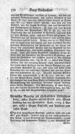 Vermischte Beyträge zur physikalischen Erdbeschreibung. St.2.3.