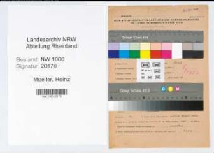 Entnazifizierung Heinz Moeller, geb. 25.05.1913 (Elektromeister)