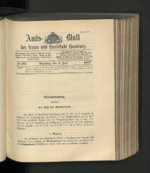 No. 165, 3. Juli 1917