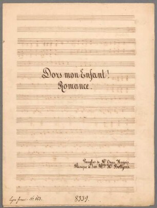 Dors mon enfant, V, pf - BSB Mus.Schott.Ha 8623-4