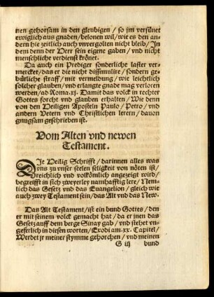 Vom Alten und newen Testament.
