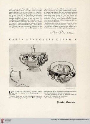 1: Karen Hannovers Keramik