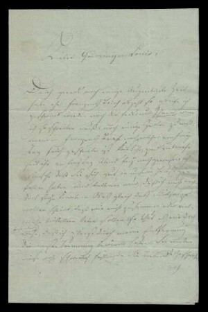 Brief von August Engelhard an Ludwig Emil Grimm