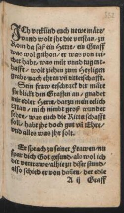 JCh verkünd euch newe märe/ || vnnd wolt jhr die verstan/