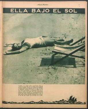 Ella bajo el sol [Fotografía]