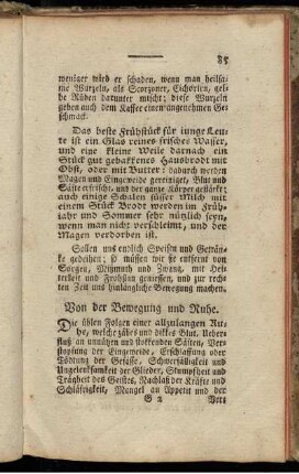 Von der Bewegung und Ruhe.