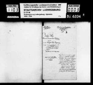 Kirchen- und Schulsachen, Oberamt Heilbronn
