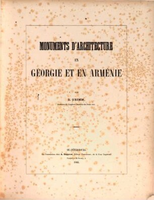 Monuments d'architecture en Géorgie et en Arménie