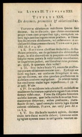 Titulus XXX. De decimis, primitiis & oblationibus.