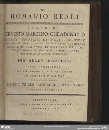 De Homagio Reali