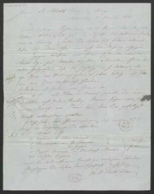 Brief an B. Schott's Söhne : 30.11.1841