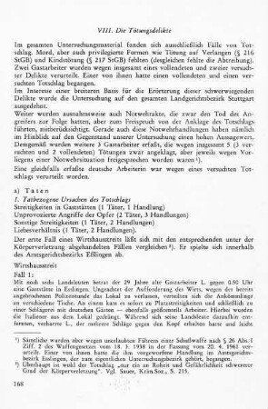 VIII. Die Tötungsdelikte