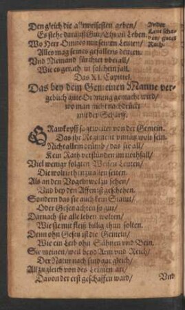 Das XI. - XV. Capittel.