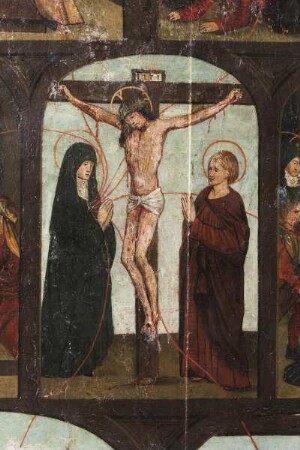 Marientriptychon — Die sieben Schmerzen Mariens — Kreuzigung Christi