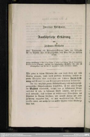Zweiter Abschnitt. Ausführliche Erklärung der Zeichnen-Methode