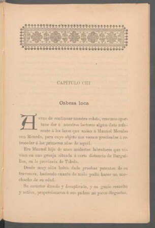 Capítulo CIII - Cabeza loca