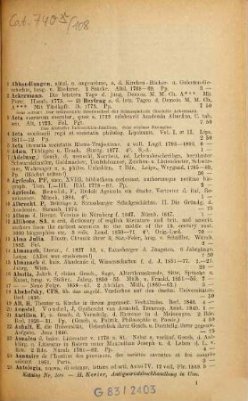 Antiquarischer Katalog von Heinrich Kerler, 108,2