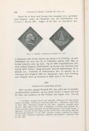 XIII. [XIV.] Frederik III's sidste Dage og Død.