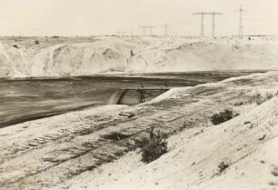 Niederlausitzer Braunkohlengebiet, Laubusch, Grube Erika : Aufgelassener Tagebau